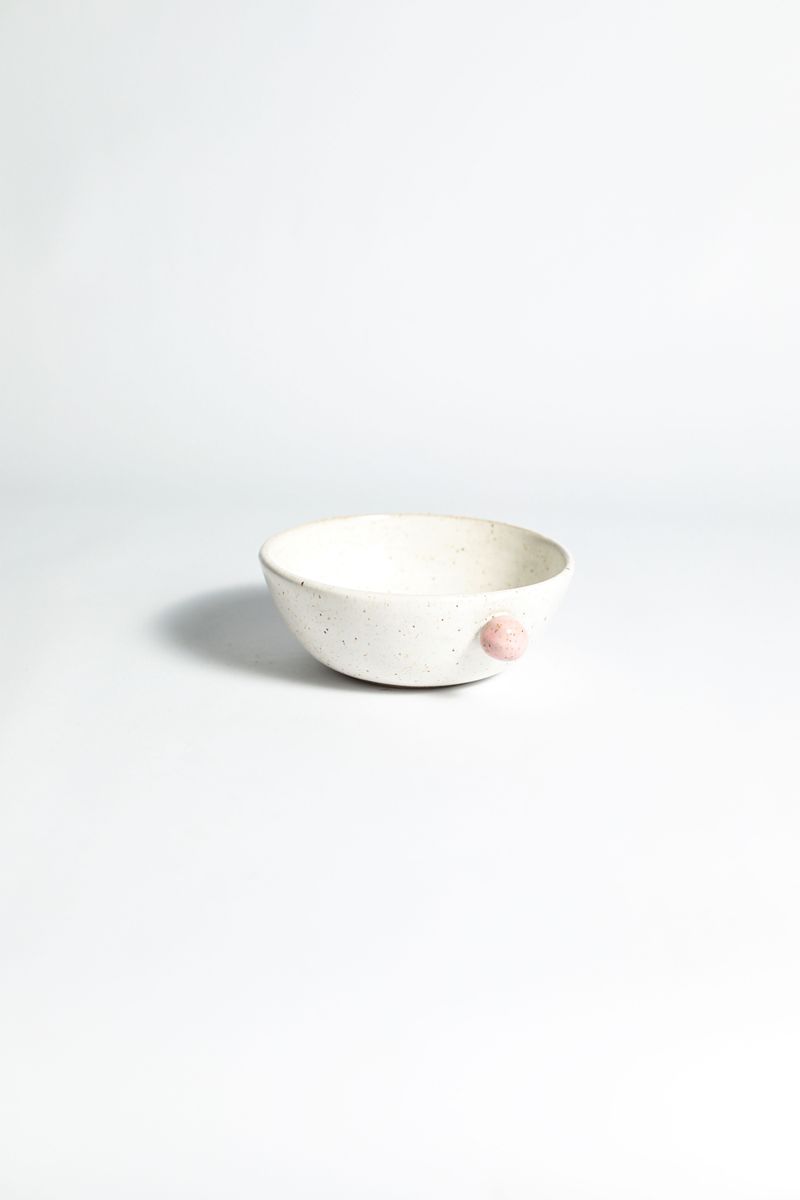 Bowl Dot - Branco com Detalhe colorido