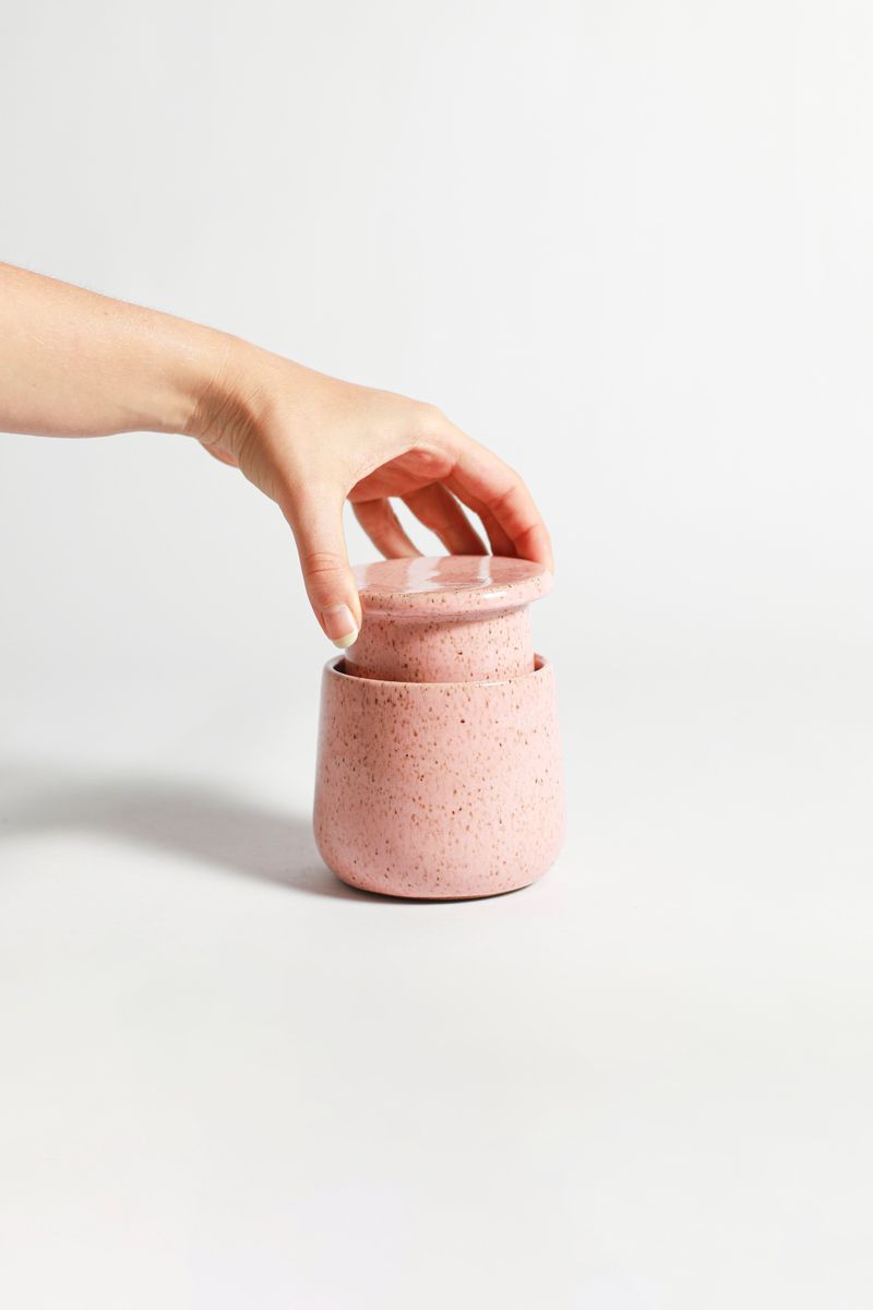 Manteigueira Francesa Basic - Rosa Chá