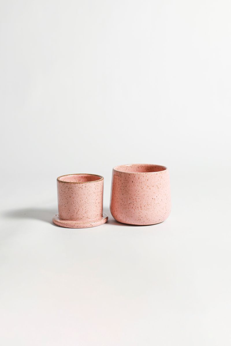 Manteigueira Francesa Basic - Rosa Chá