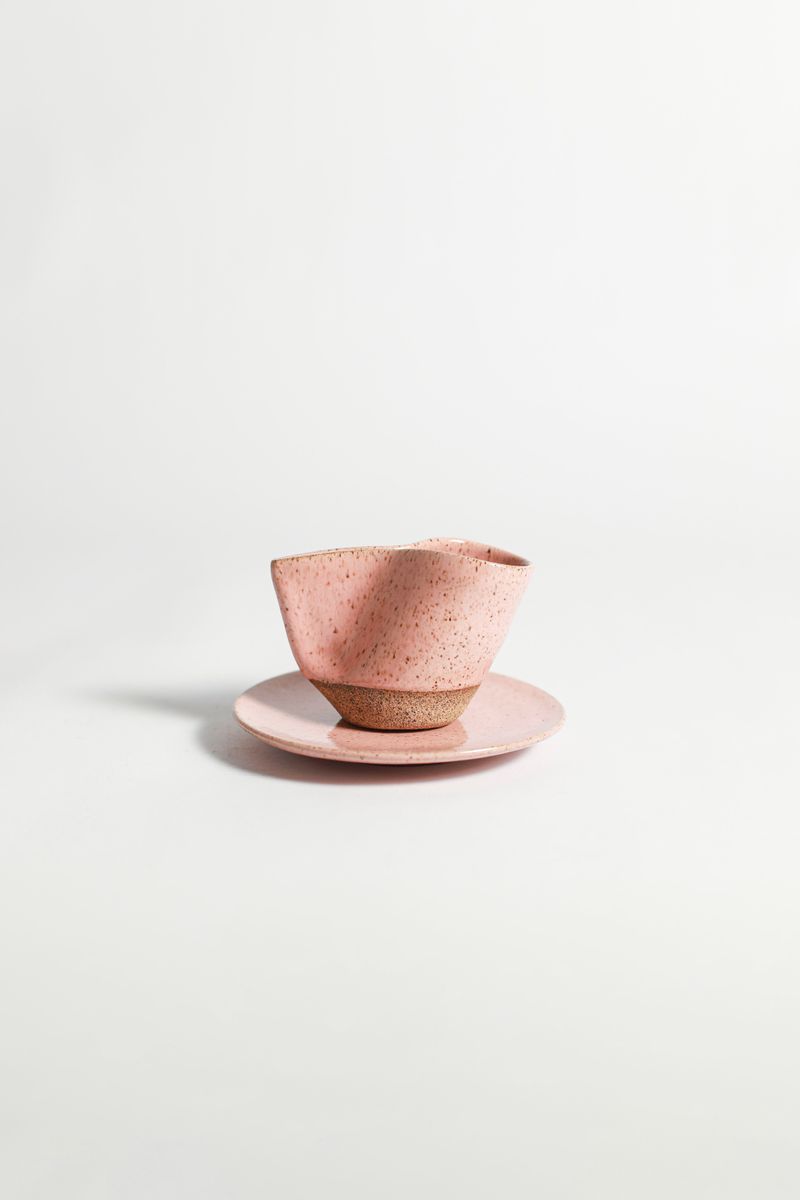Xícara Gota - Rosa Chá 