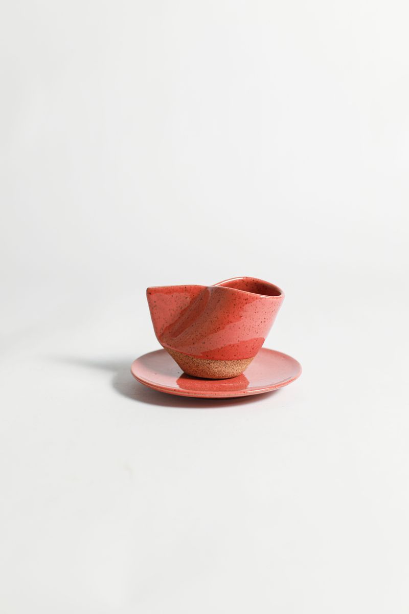 Xícara Gota - Rosa Goiaba 