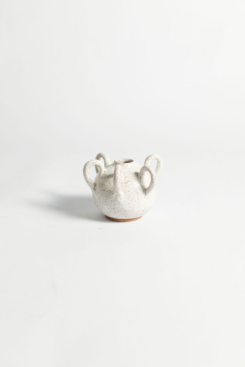 Vaso Astrid - Branco Acetinado
