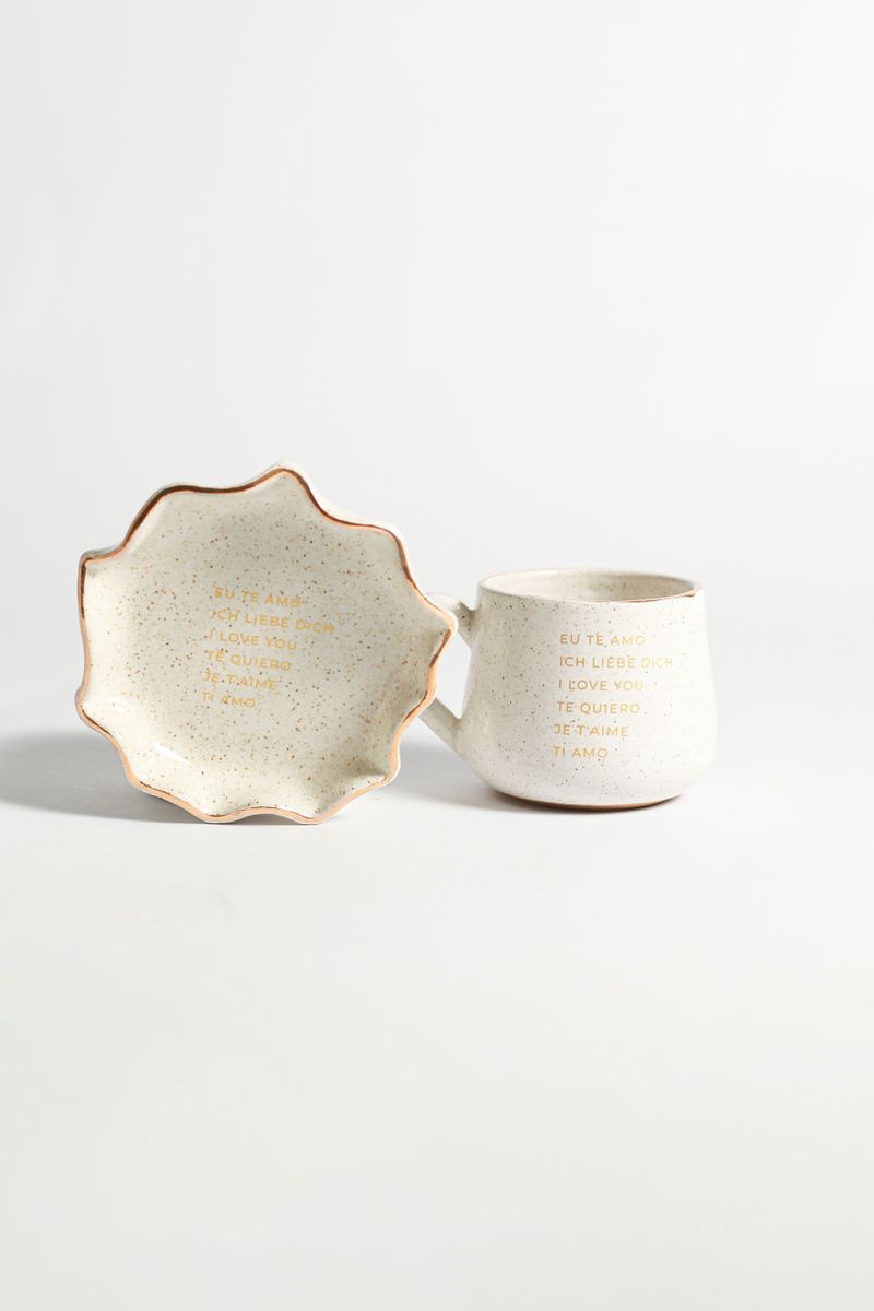 Kit Caneca + Porta Joias - Te Amo