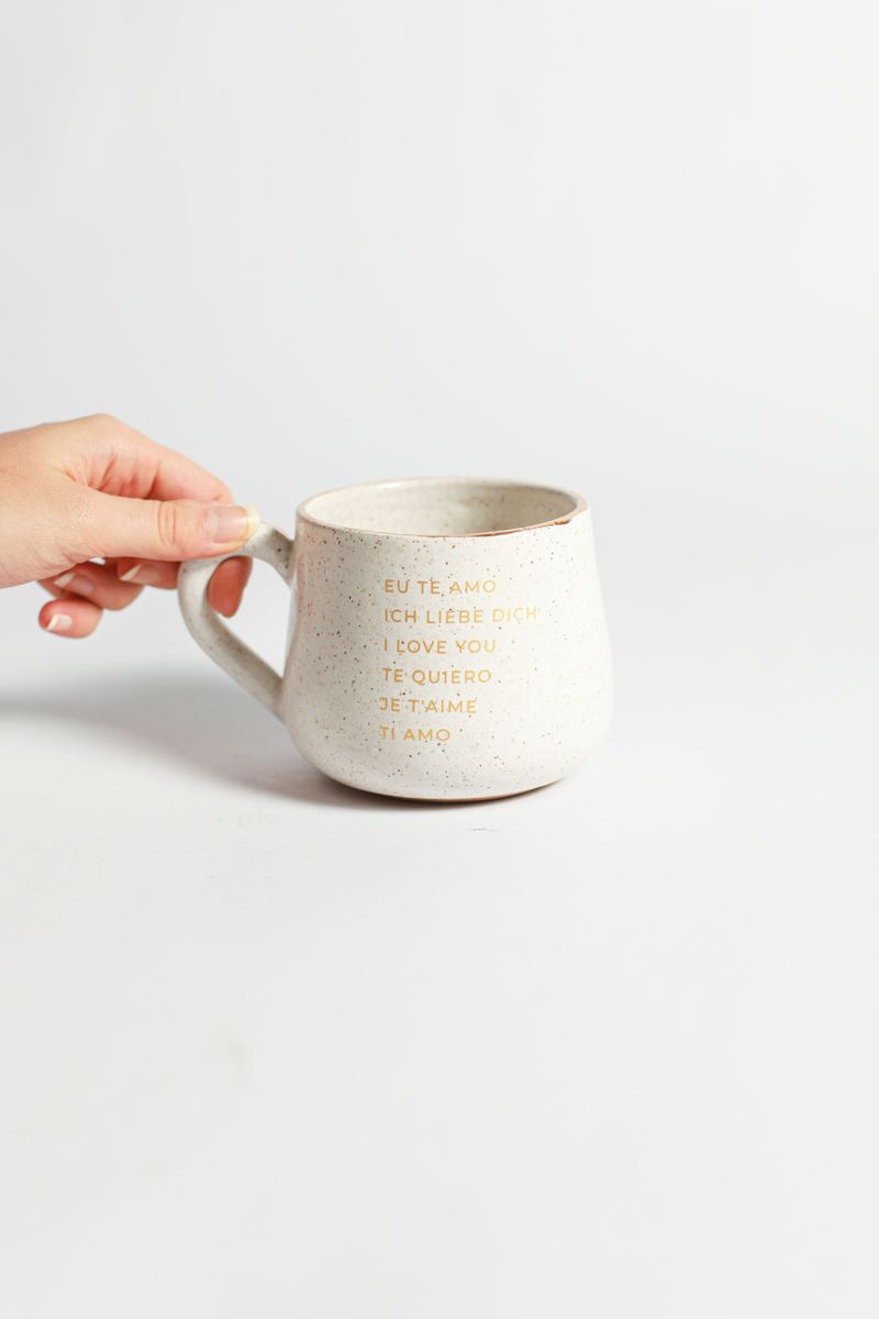 Kit Caneca + Porta Joias - Te Amo