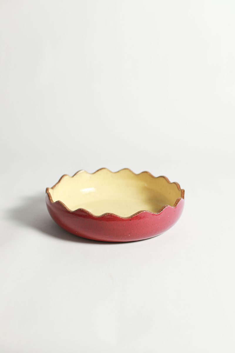 Prato Bowl Flora - Pitaya e Amarelo Manteiga 