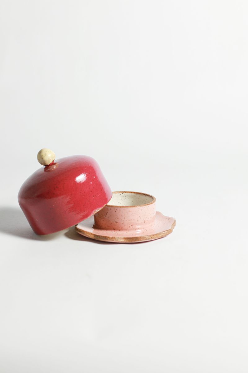 Manteigueira Flora - Pitaya e Rosa Chá 