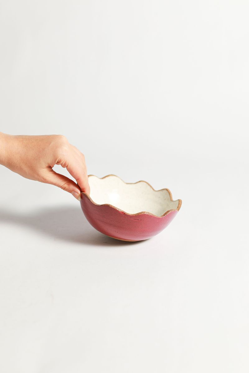 Bowl Flora 15 cm - Pitaya e Branco 