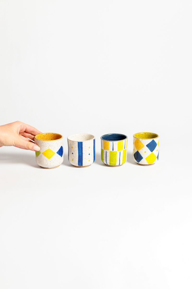 Copo Café Basic - Brasil Core (4 cores) 