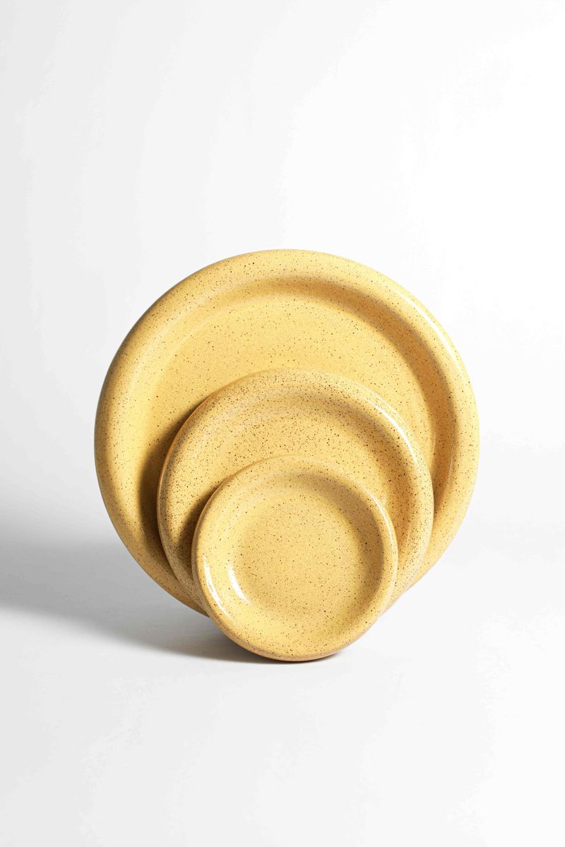 Prato Bold - Amarelo Ananás (3 tamanhos)
