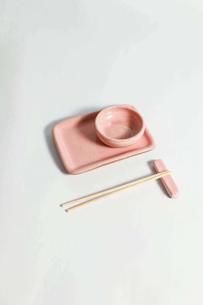 Kit Caixa Sushi - Rosa Chá