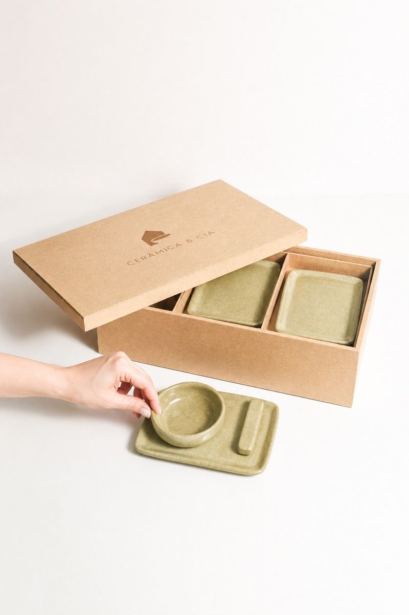 Kit Caixa Sushi - Verde Avocado