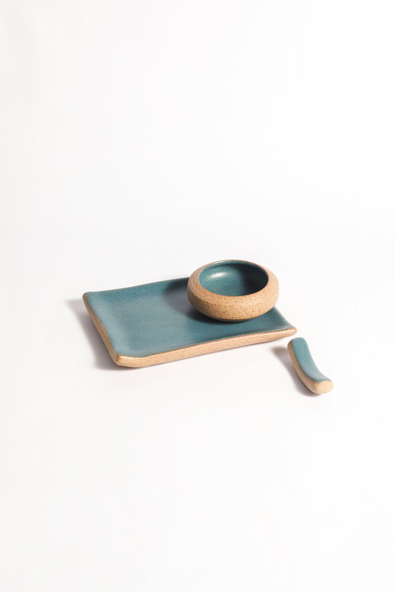 Set Sushi Pontas - Azul Cerúleo