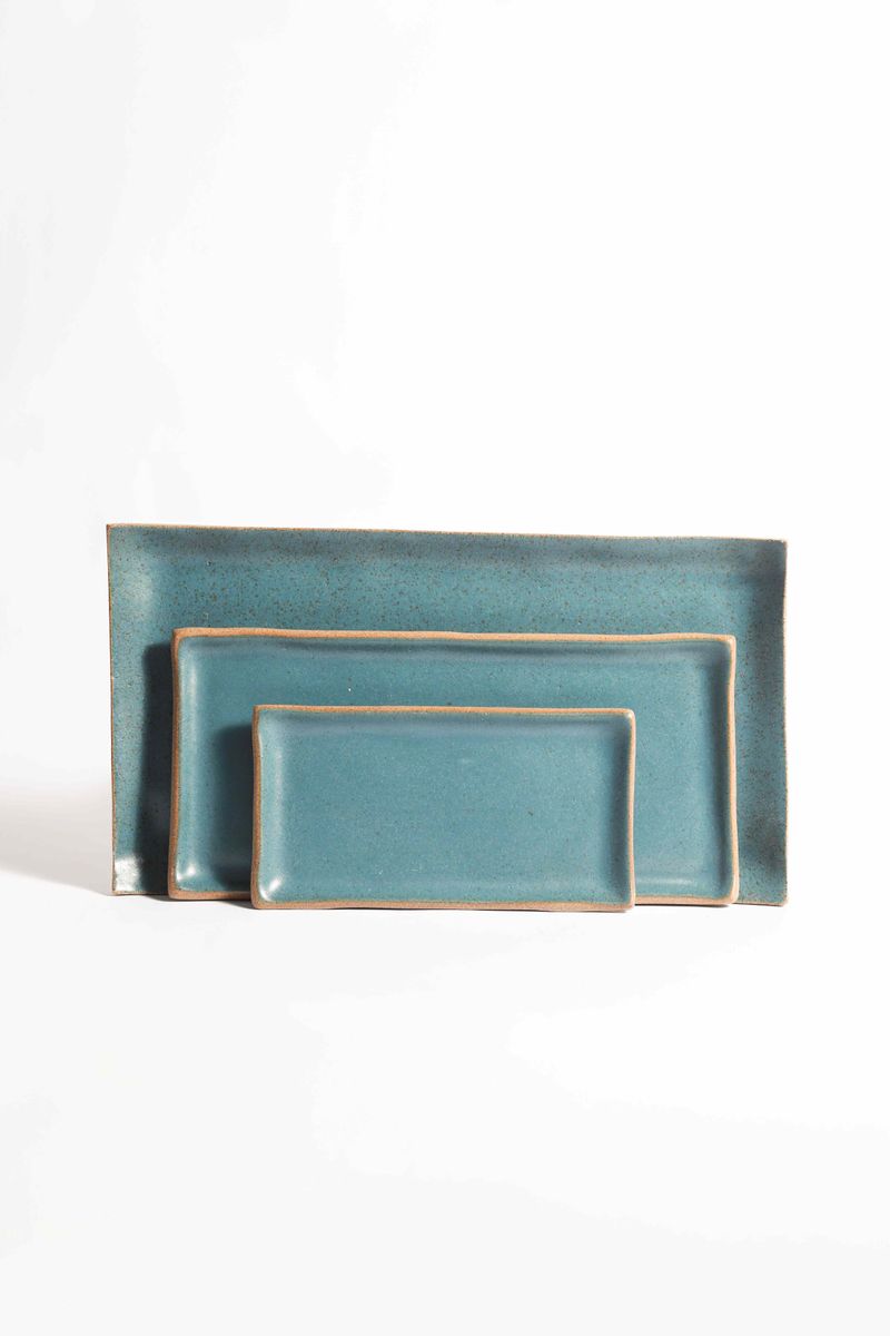 Prato Pontas Longo - Azul Cerúleo