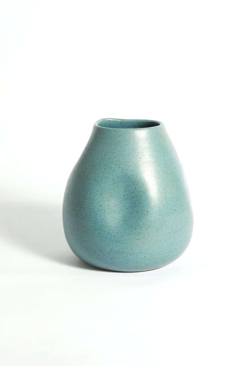 Vaso Vulcano - Azul Cerúleo