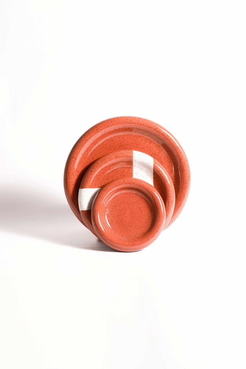 Pratos Bold Match Point - Vermelho Tijolo