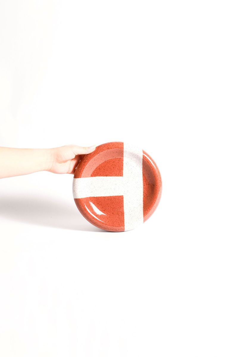 Pratos Bold Match Point - Vermelho Tijolo