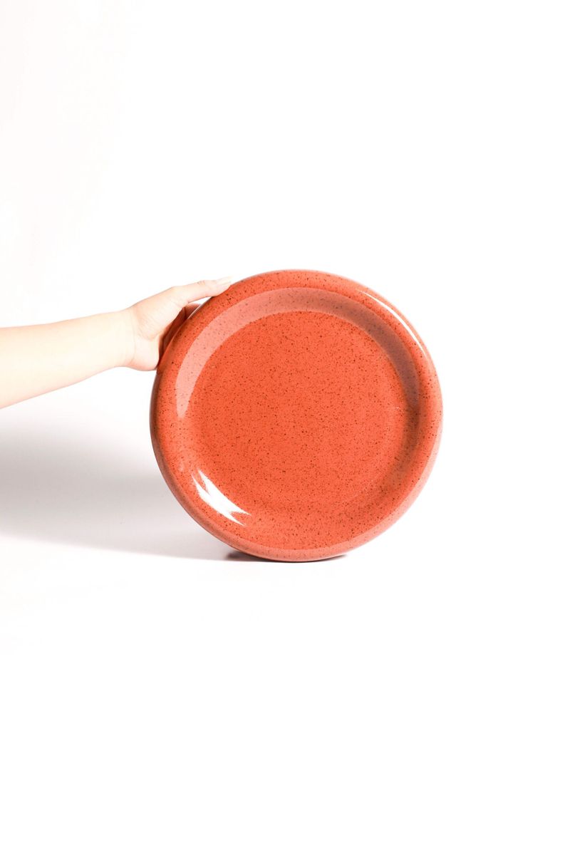Pratos Bold Match Point - Vermelho Tijolo