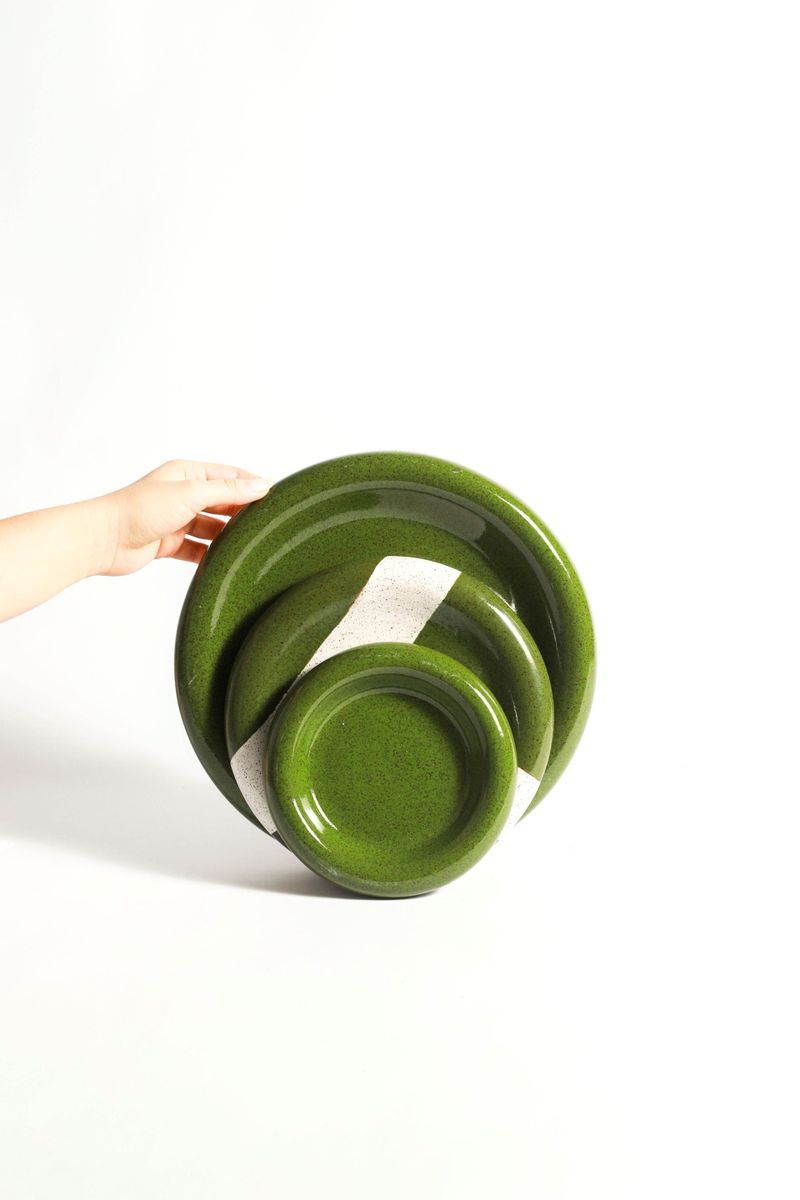 Pratos Bold Match Point - Verde Floresta