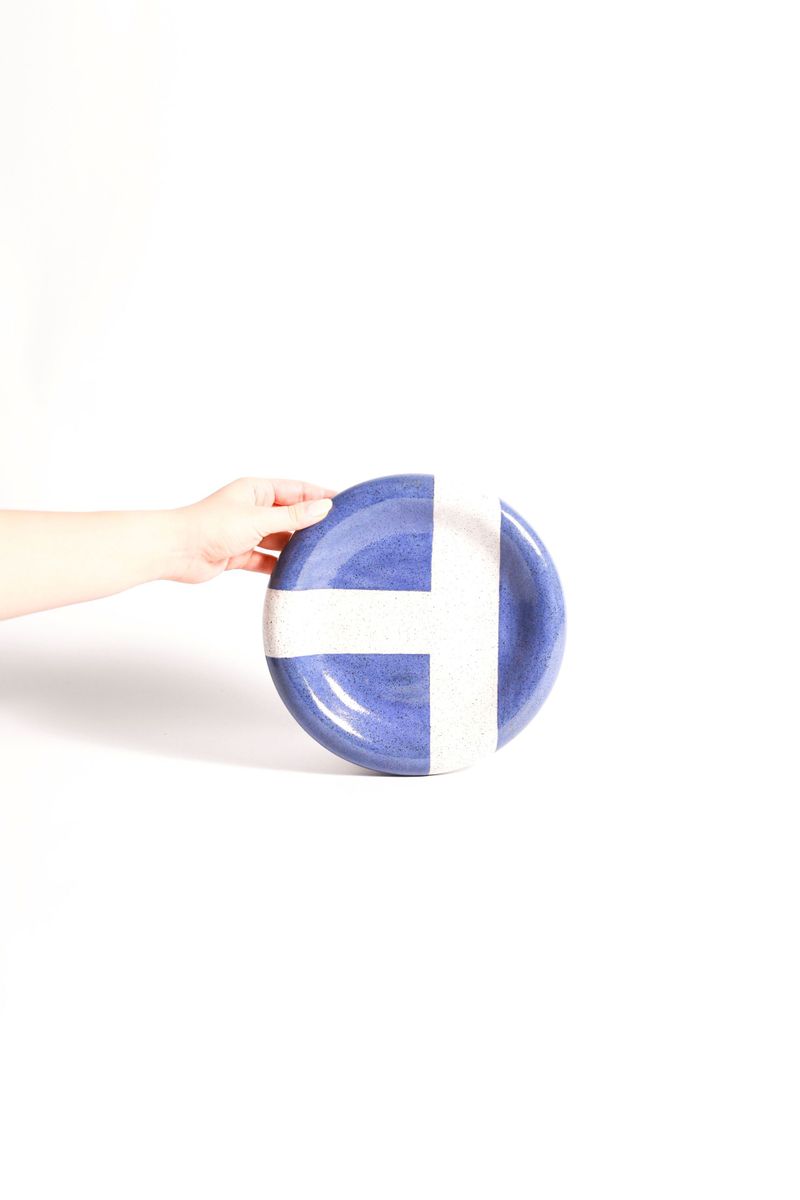 Pratos Bold Match Point - Azul Ace