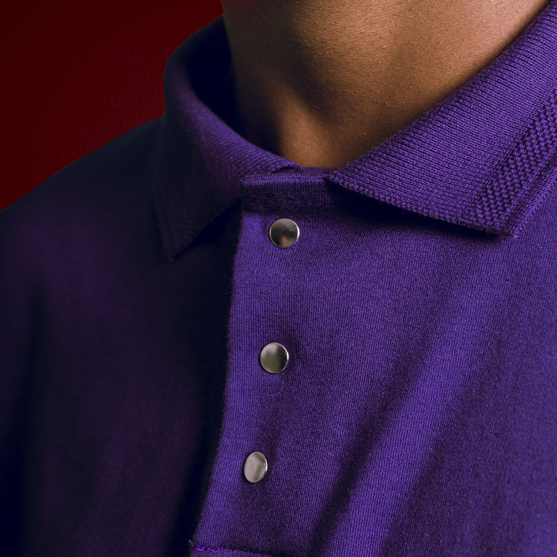 Luxury Boxy Polo in Parachute Purple