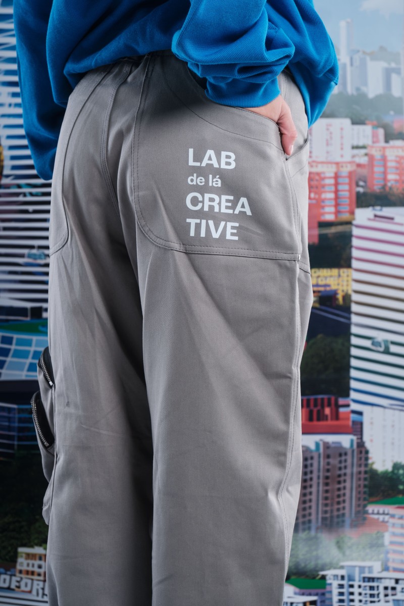 Gray Armour Cargo Trousers