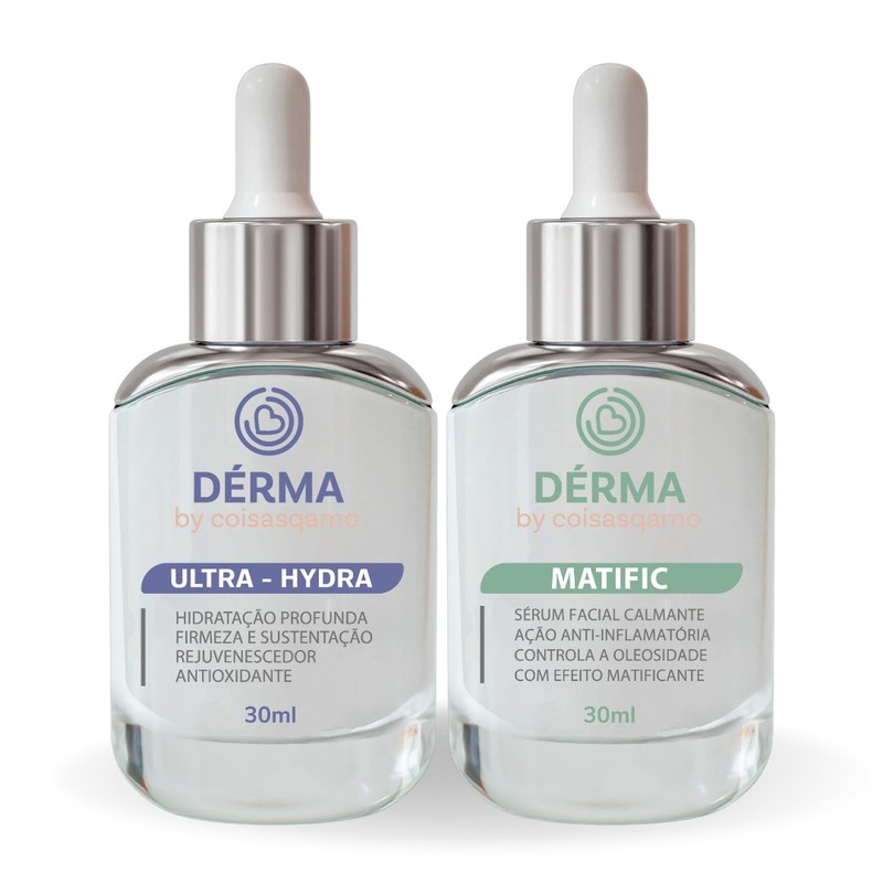 Kit Ultra Hydra + Matific Derma by Coisasqamo