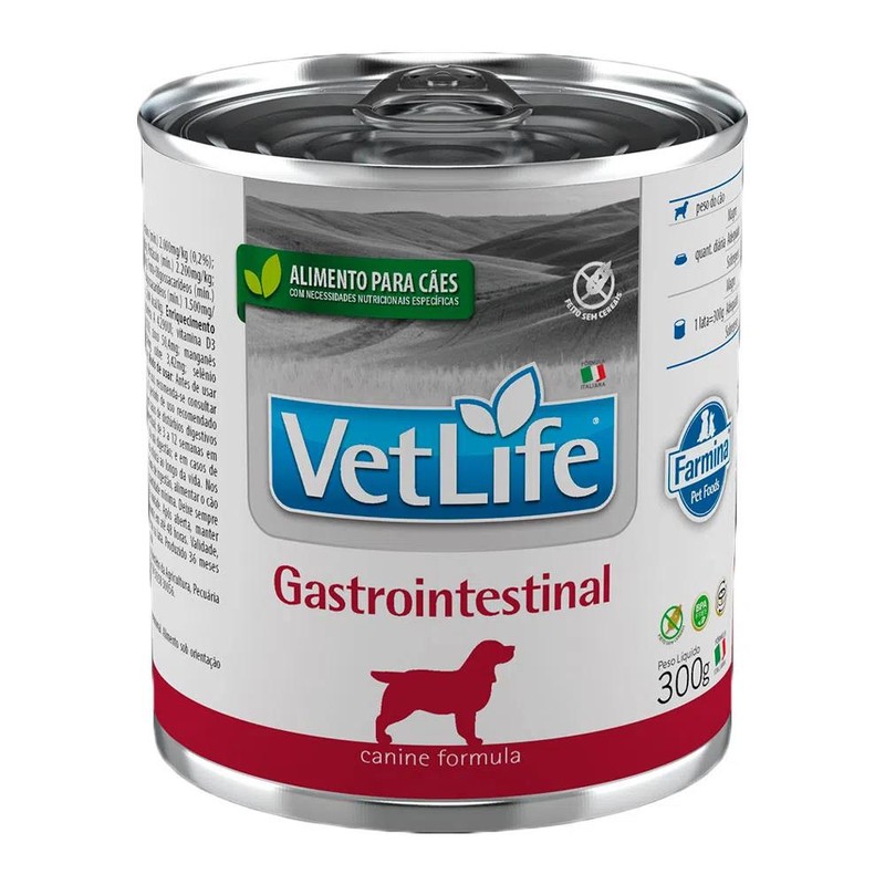 Vet Life Wet Lata Cães Gastrointestinal 300g