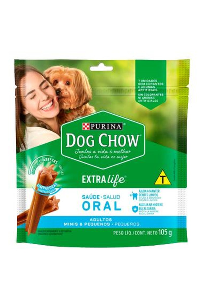 DOG CHOW EXTRA LIFE ORAL MIN/PEQ C/7UN 105G