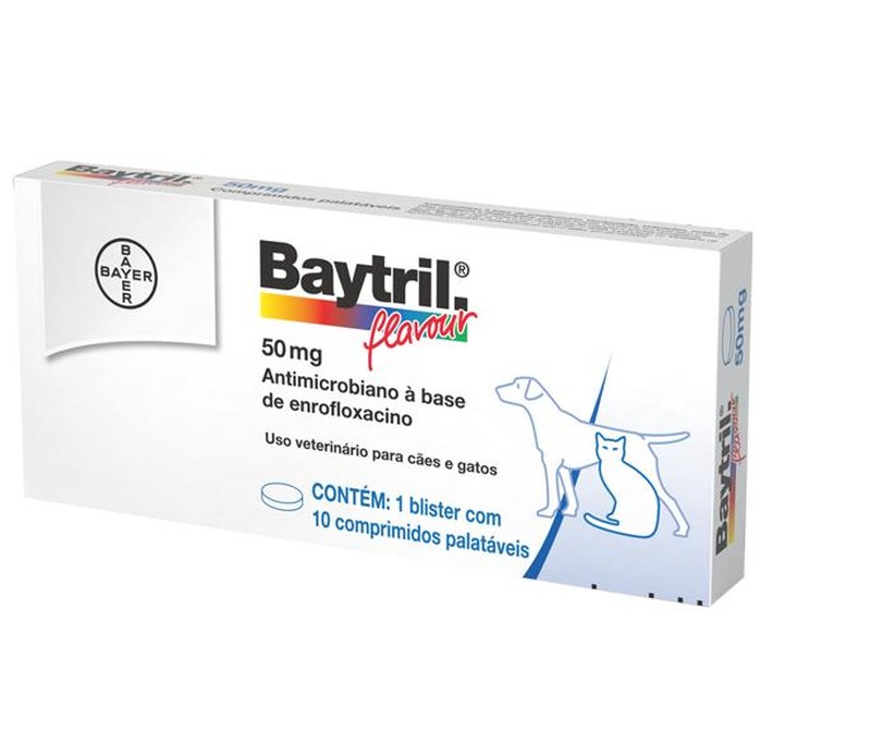 Bayer Baytril 50mg - 10 Comprimidos