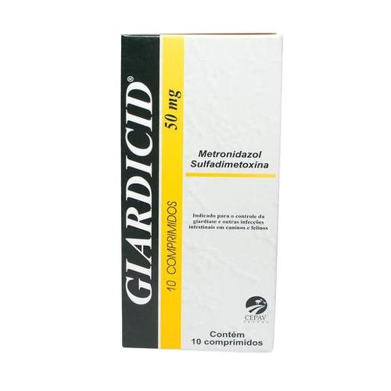 Cepav Giardicid 50mg - 10 Comprimidos