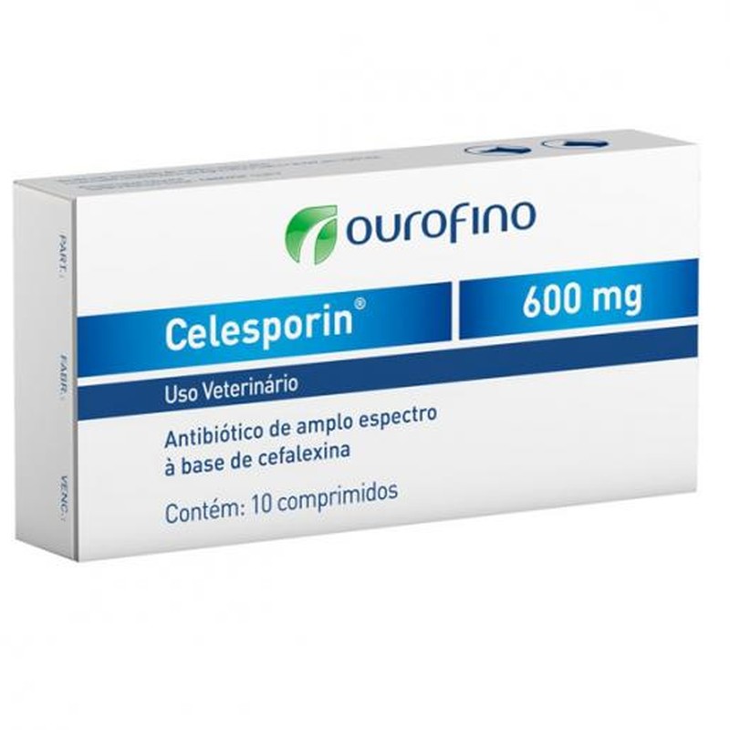Ouro Fino Celesporin 600mg Caixa - 10 Comprimidos