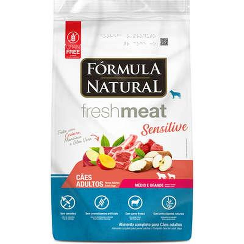 Formula Natural Fresh Caes Adultos Sensitive Cordeiro Min/Peq