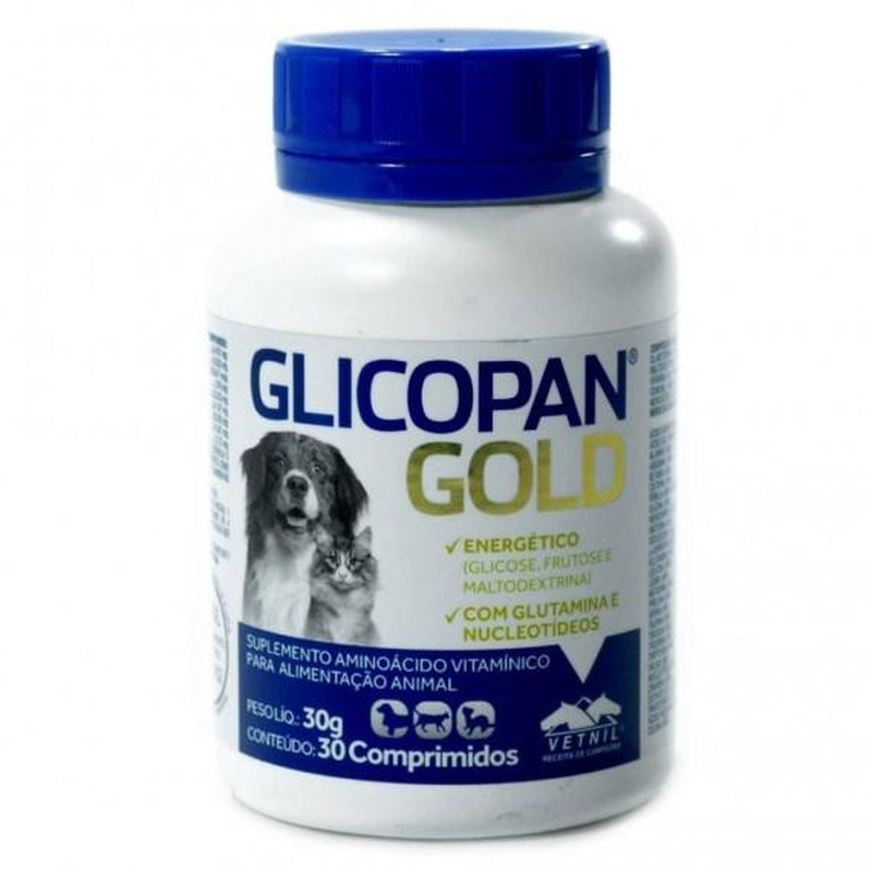 Vetnil Glicopan Gold 30 Comprimidos