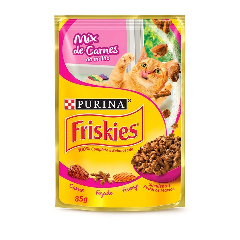 Friskies Sache Mix De Carnes Molho 85g
