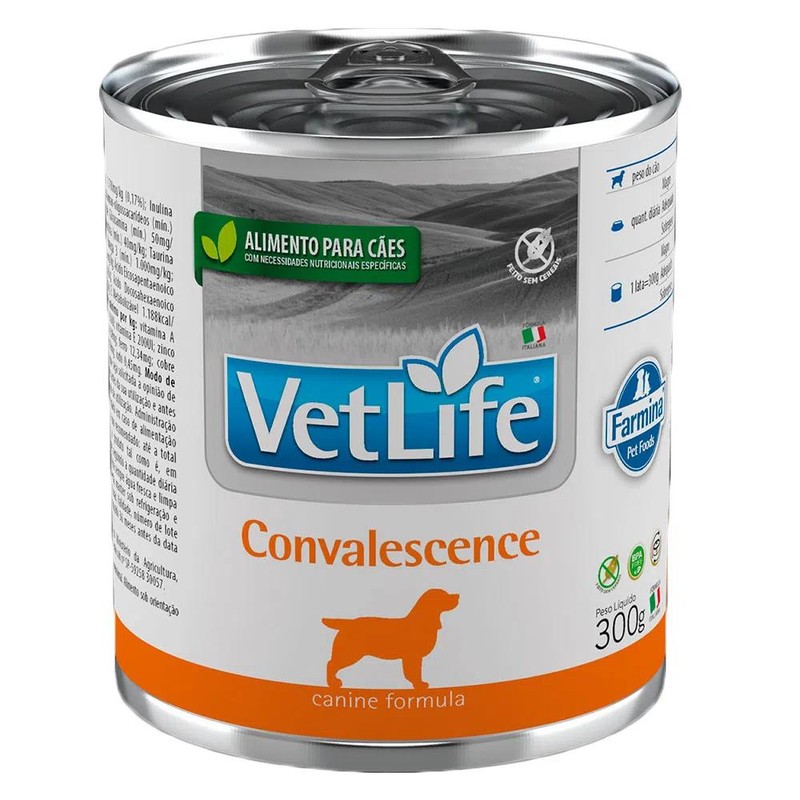 Vet Life Wet Lata Cães Convalescence 300g