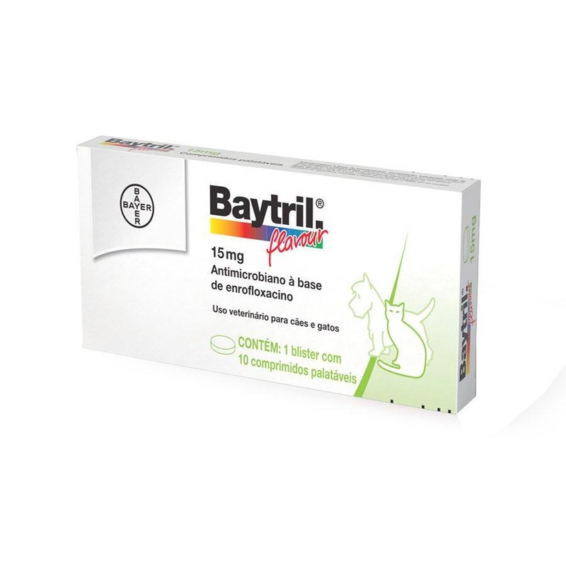 Bayer Baytril 15 mg - 10 Comprimidos