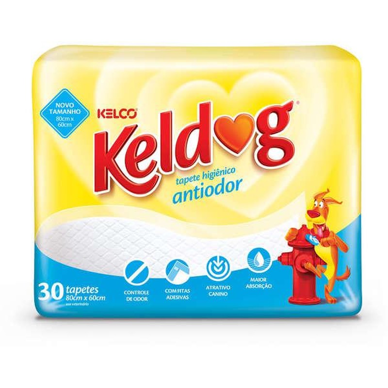 Kelco Tapete Antiodores Keldog Pequeno C/30 Unidades