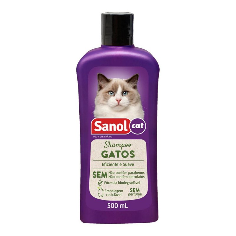 Sanol Shampoo Gatos 500ml