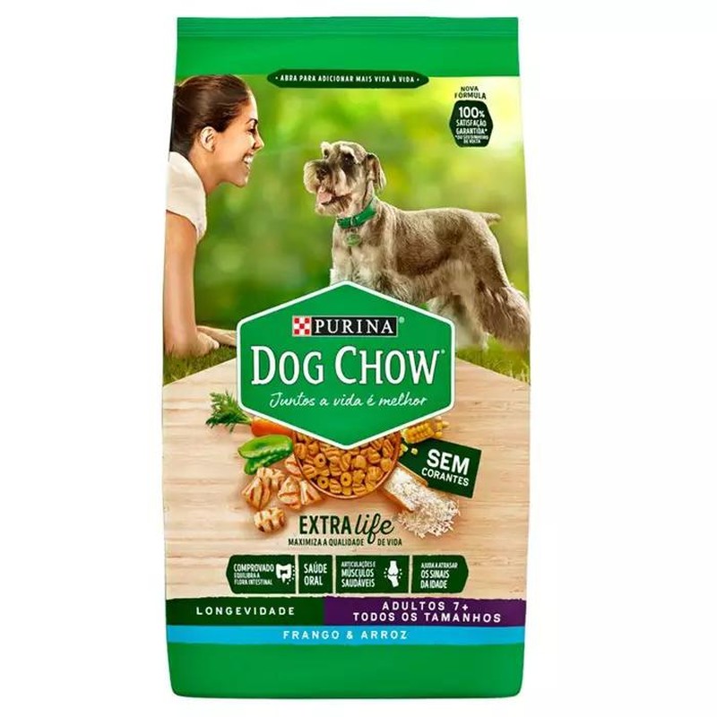 Dog Chow Extra Life 7+ Todos/Tam Frango 15kg