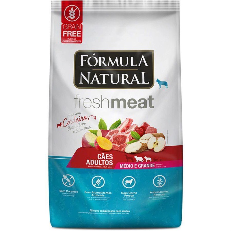 Formula Natural Fresh Caes Adultos Cordeiro Med/Gr