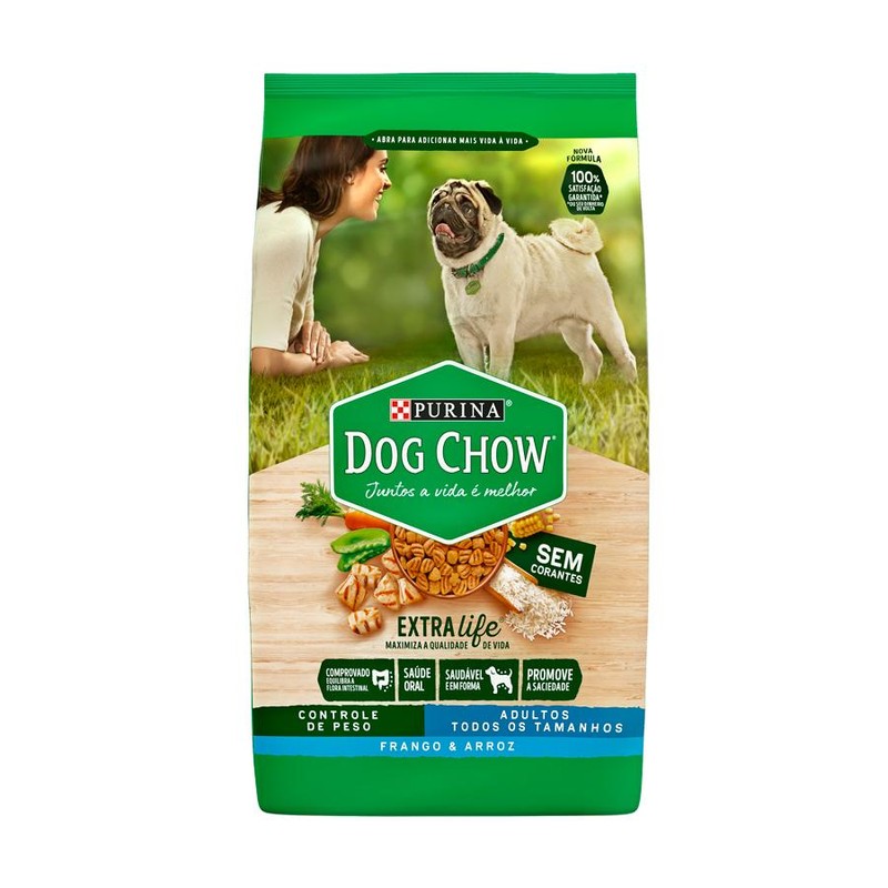Dog Chow Extra Life Adulto Contle de Peso Frango