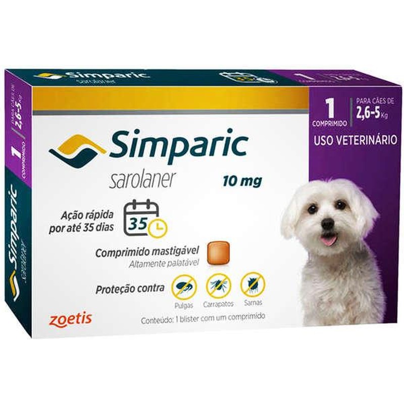 Zoetis Simparic Cães - 1 Comprimido