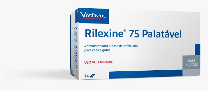 VIRBAC RILEXINE 75MG PALATAVEL - 14 COMPRIMIDOS