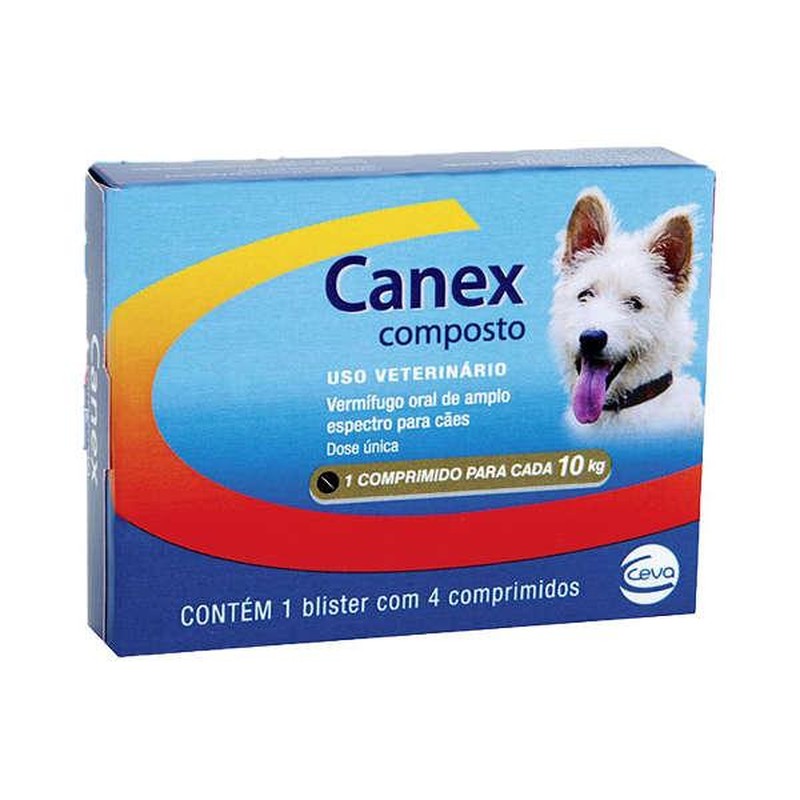Ceva Canex Composto - 4 Comprimidos
