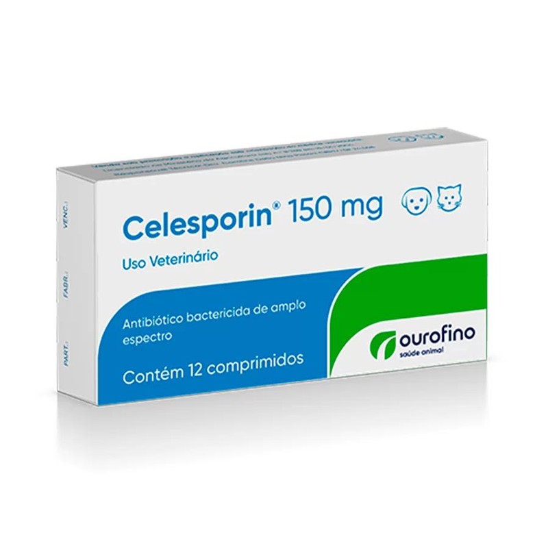 Ouro Fino Celesporin 150mg Caixa - 12 Ccomprimidos