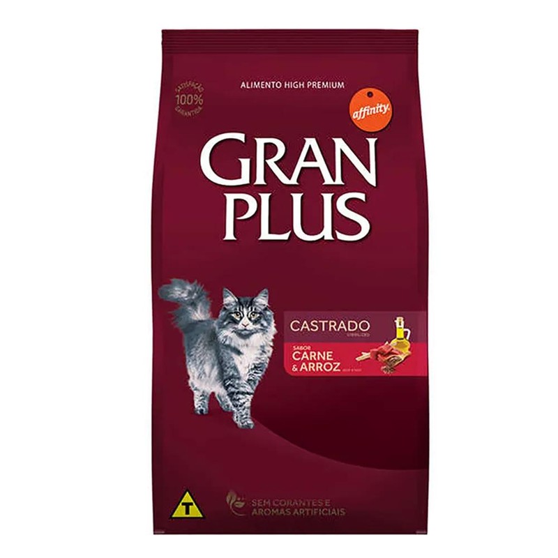 Gran Plus Gato Castrado Carne 3kg