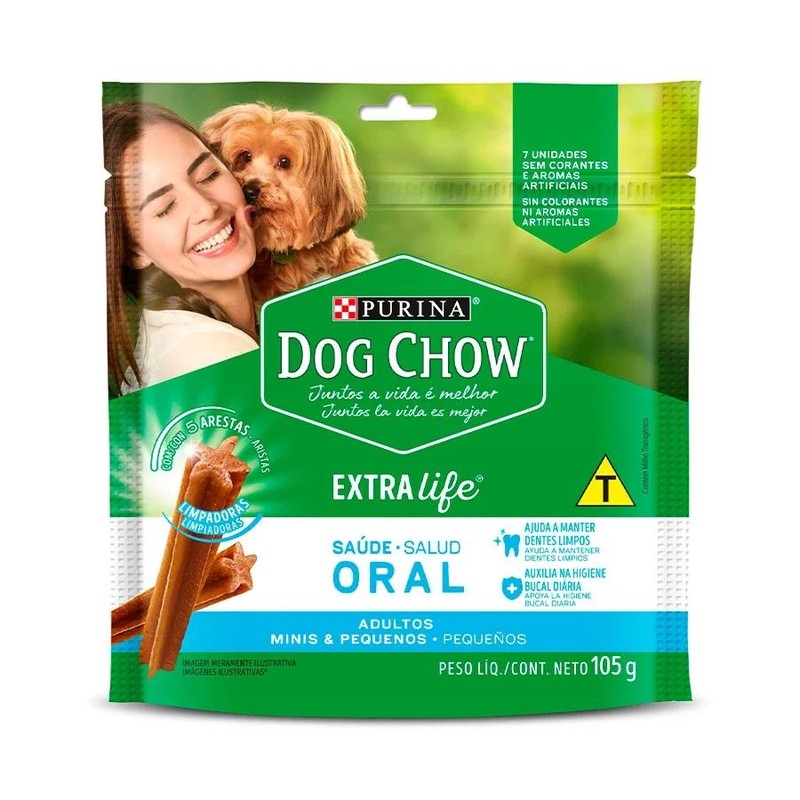 DOG CHOW EXTRA LIFE ORAL MIN/PEQ C/7UN 105G