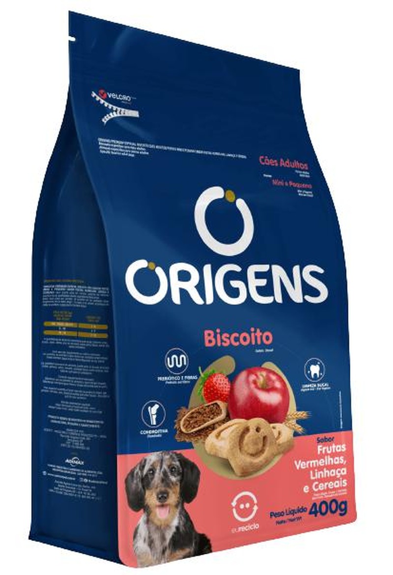 ORIGENS BISCOITO CAES ADULTOS MINI/PEQ 400G