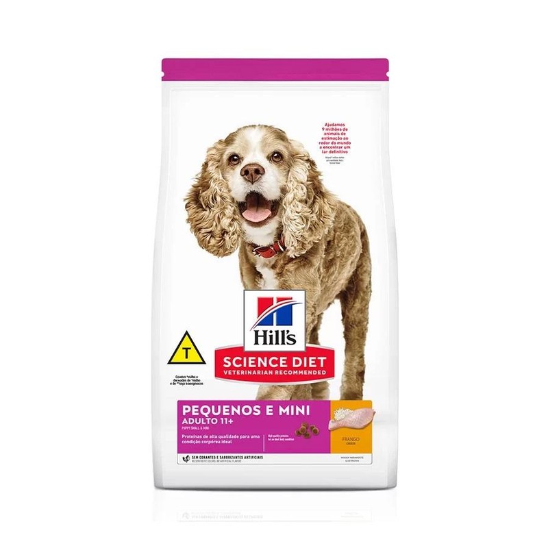 Hill's Cães adultos 11+ Pequenos e Mini 2,4Kg