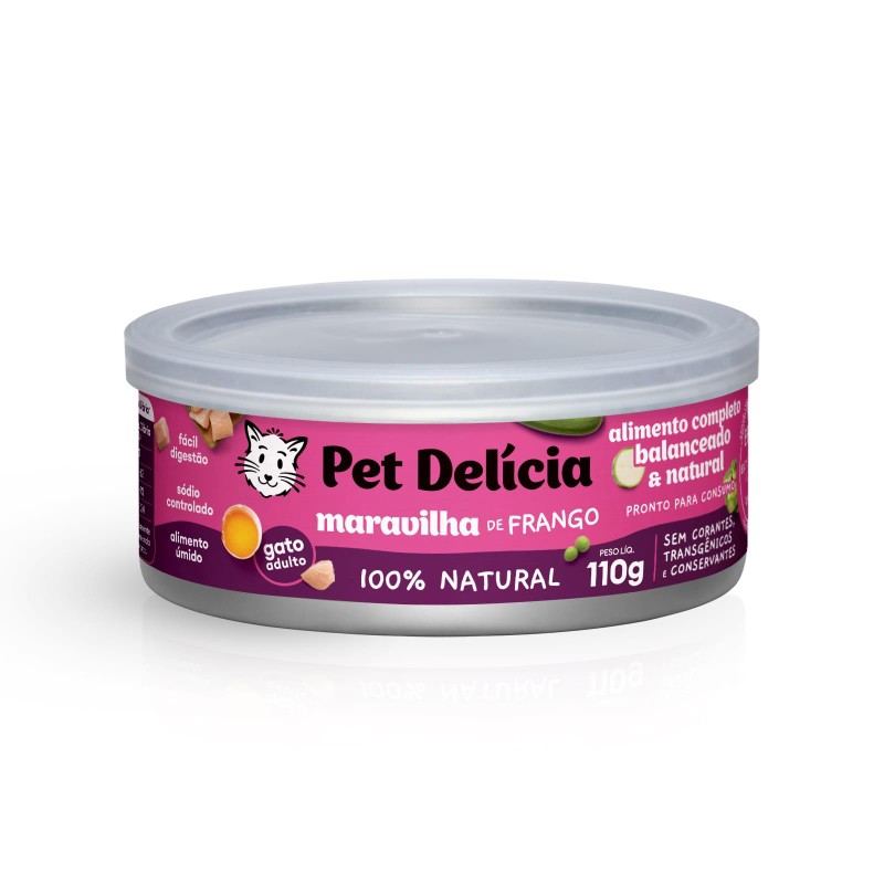 PET DELICIA GATOS MARAVILHA FRANGO 320G